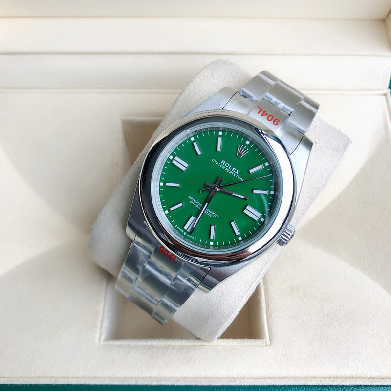 Oyster Perpetual 124300 41mm&36mm Green Dial 5