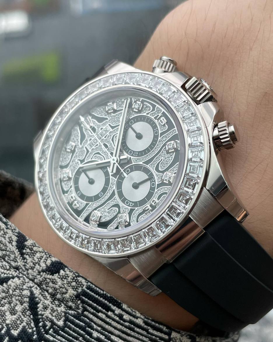 Rolex Daytona 116589TBR "Eye of the Tiger" White Gold UNWORN 5