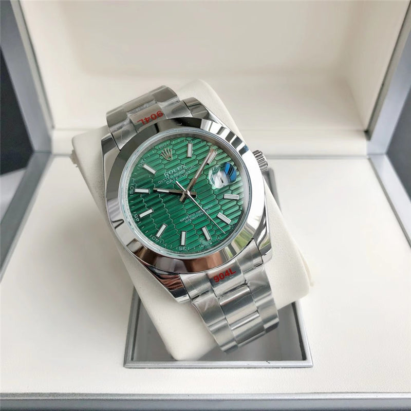 Datejust Green Diamond Texture Dial 41mm Watch 1
