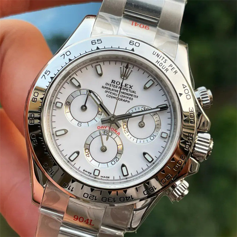 Cosmograph Daytona 116520 Stainless Steel APH White Dial 40mm Watch 2