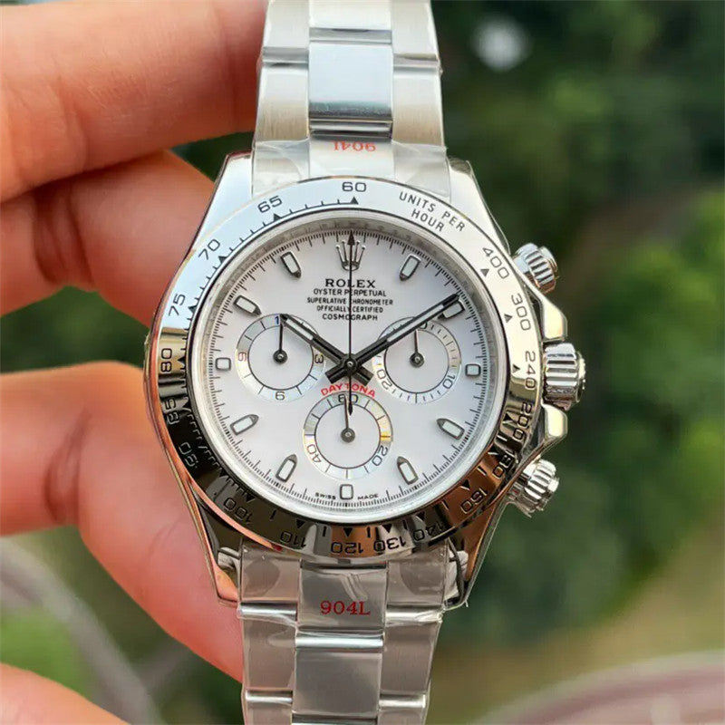 Cosmograph Daytona 116520 Stainless Steel APH White Dial 40mm Watch 3