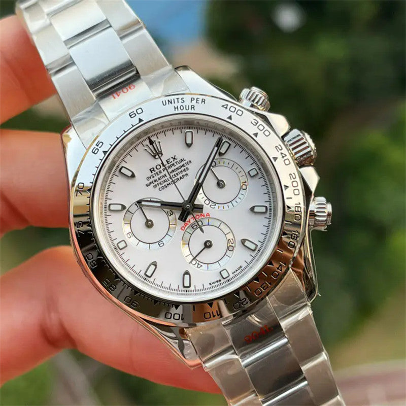 Cosmograph Daytona 116520 Stainless Steel APH White Dial 40mm Watch 5
