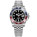 GMT-Master II 126710BLRO 40mm Blue&Red Bezel Jubilee Bracelet Black Dial Watch 1