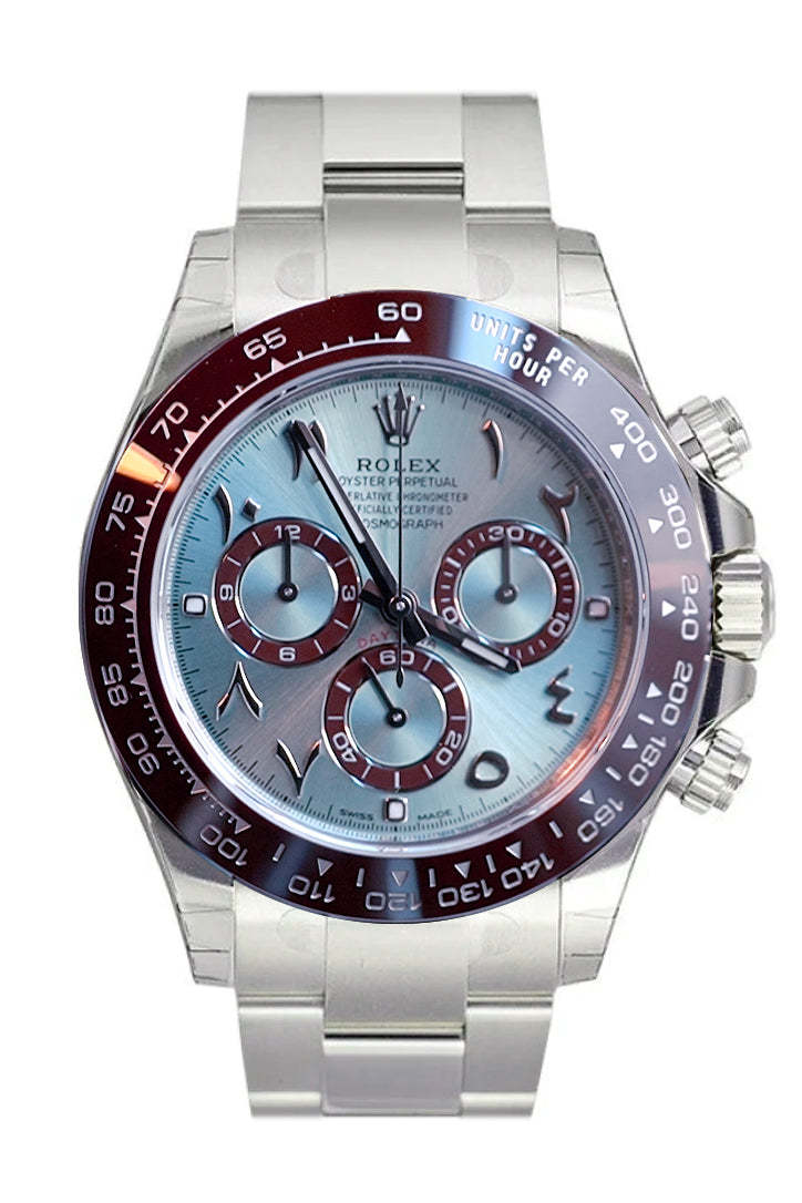 ROLEX Daytona Chronograph Blue Dial Arabic Platinum Men's Watch 116506 1 1