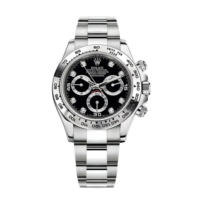 Cosmograph Daytona m116509-0055 Black Diamond Oyster 40mm Watch 1