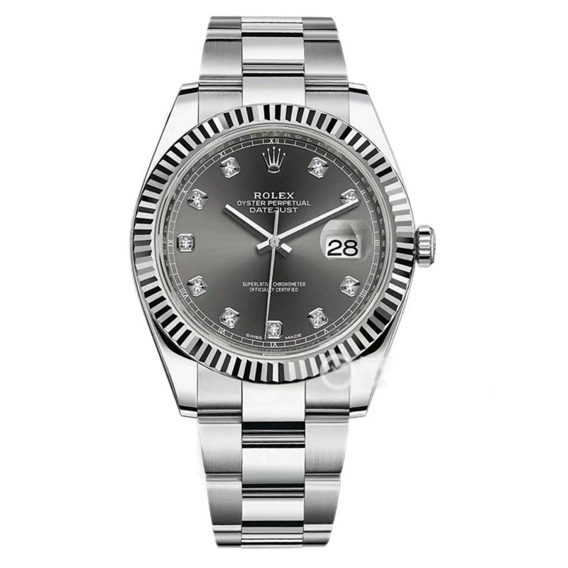 Datejust 126334-0005 Diamond Gray Dial 41mm&36mm Watch 1