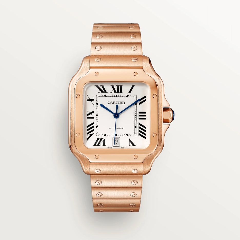 Cartier Santos Rose Gold Men’s Watch, WGSA0018 1