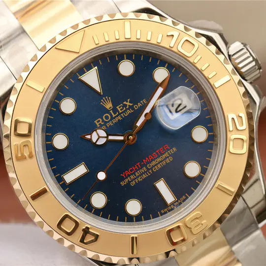 Yacht Master 16623 Blue Stainless Steel and Yellow Gold Watch 40mm 3