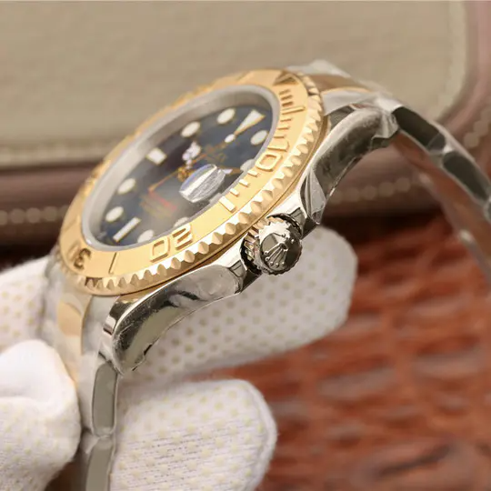Yacht Master 16623 Blue Stainless Steel and Yellow Gold Watch 40mm 6