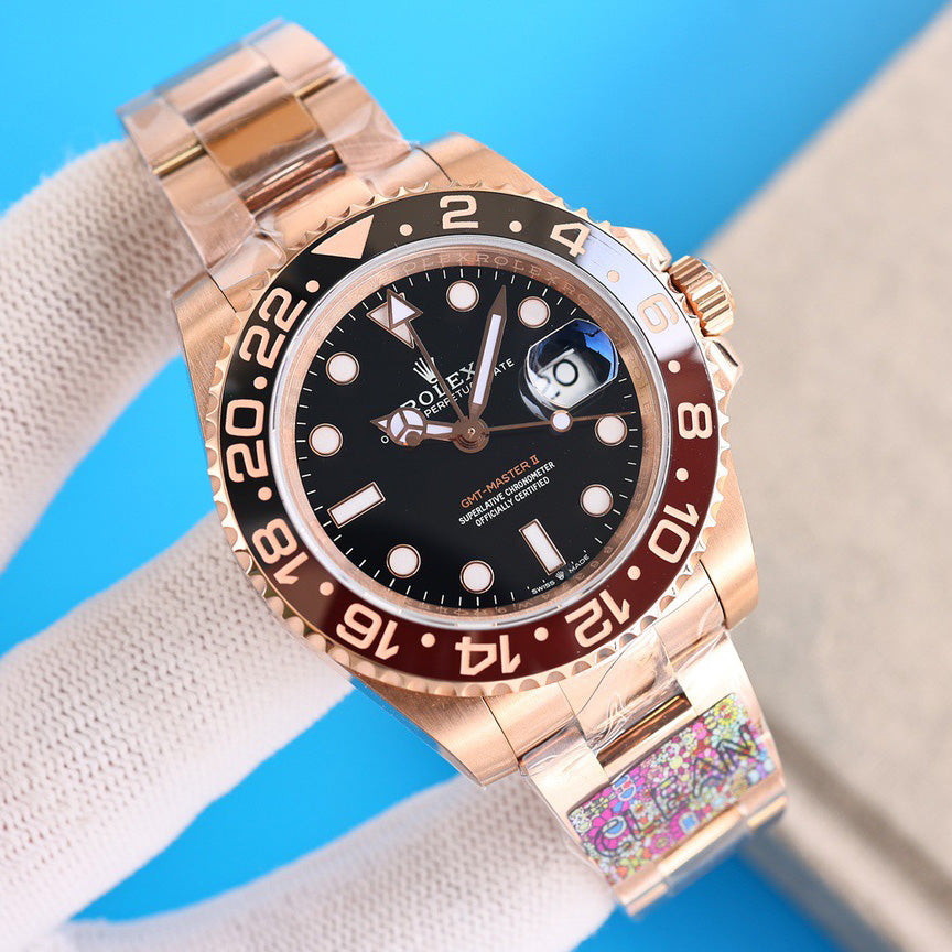 GMT-Master II 126715chnr 40mm Rose Gold Watch 2