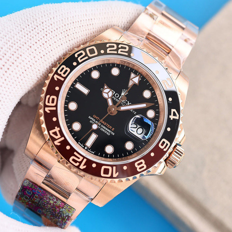 GMT-Master II 126715chnr 40mm Rose Gold Watch 3