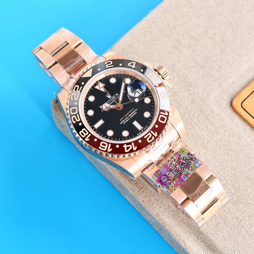 GMT-Master II 126715chnr 40mm Rose Gold Watch 4