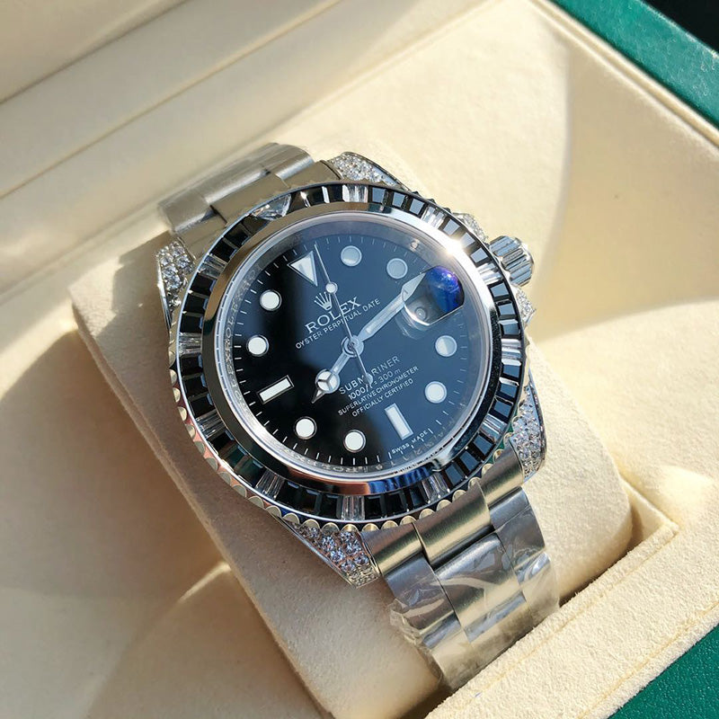 Submariner Silver Black Diamond 40mm 4