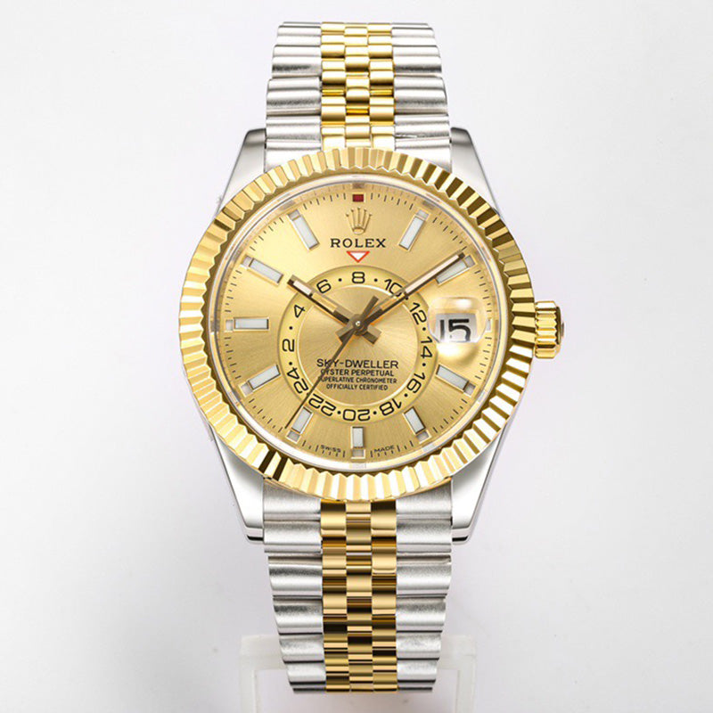 Sky Dweller 326938 42mm Gold Index Dial Watch 1