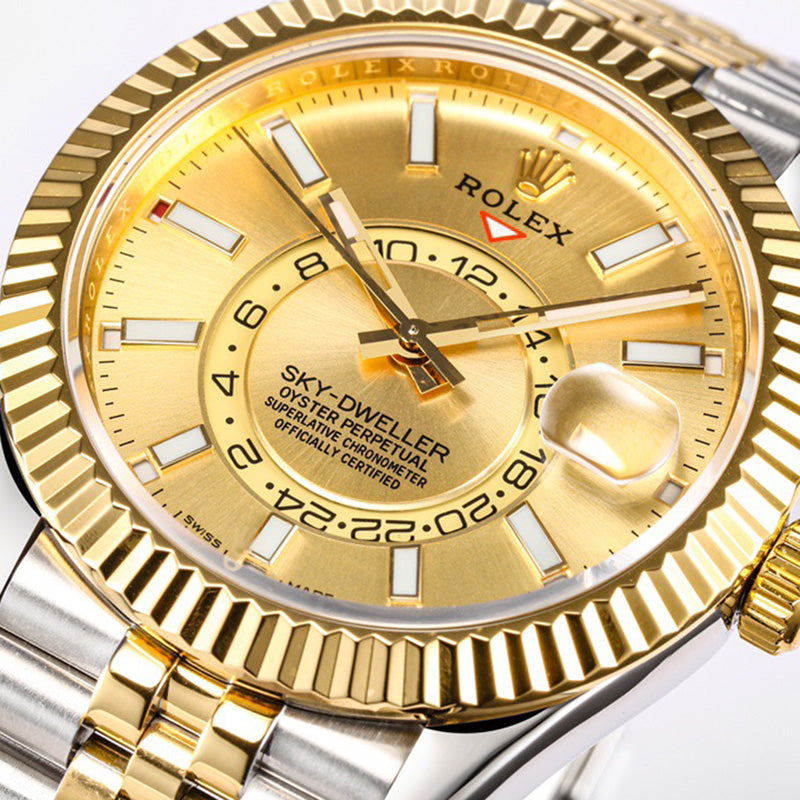 Sky Dweller 326938 42mm Gold Index Dial Watch 2