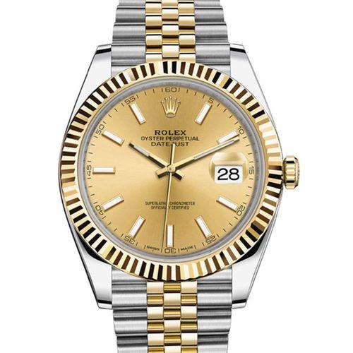 Datejust 126334-0009 Gold Dial 41mm&36mm Watch 1