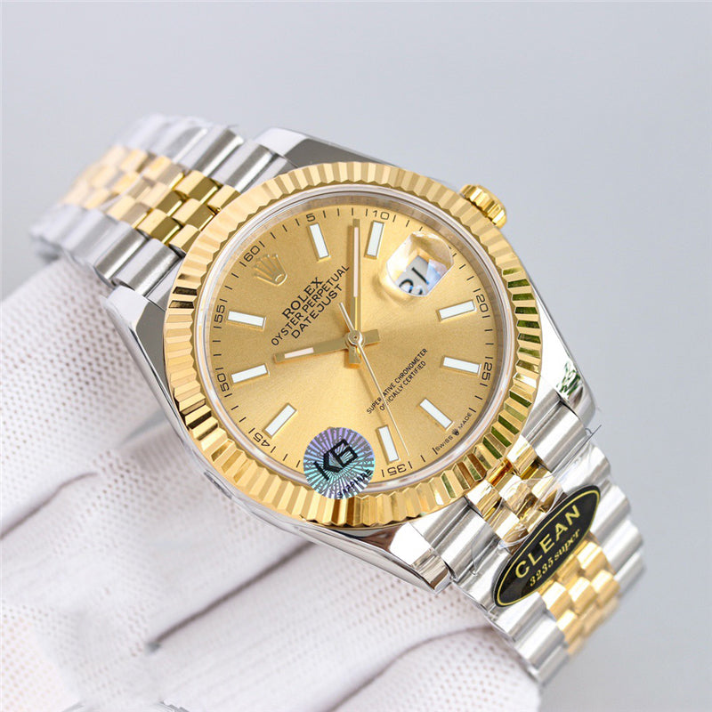 Datejust 126334-0009 Gold Dial 41mm&36mm Watch 3