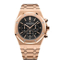 Audemars Piguet Royal Oak Chronograph Black Dial 41mm 18k Pink Gold Watch 26320OR.OO.1220OR.01 1