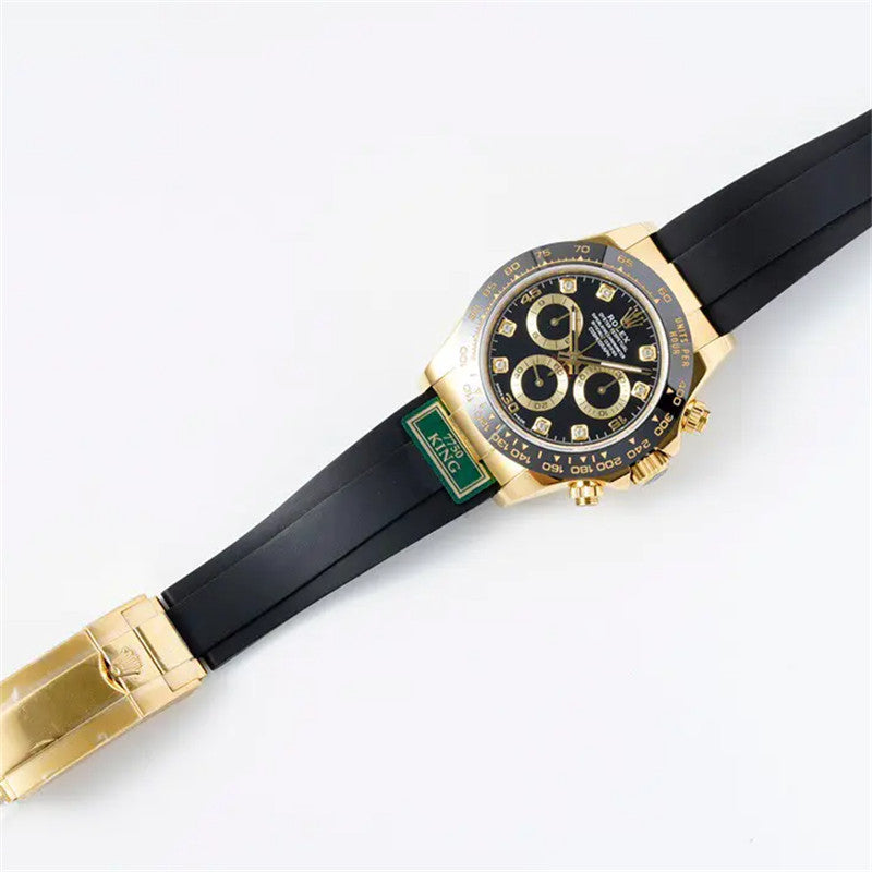 Cosmograph Daytona m116518ln-0078 Black Diamond Dial Oysterflex 40mm Watch 5