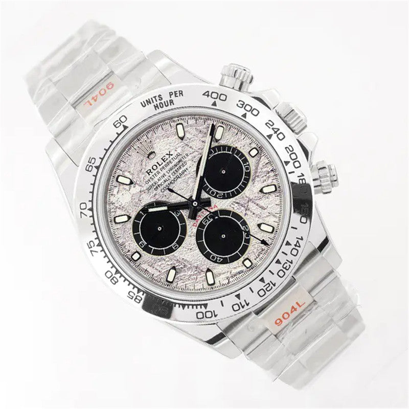 Cosmograph Daytona m116509-0073 Meteorite Dial Steel and Black Oyster 40mm Watch 4