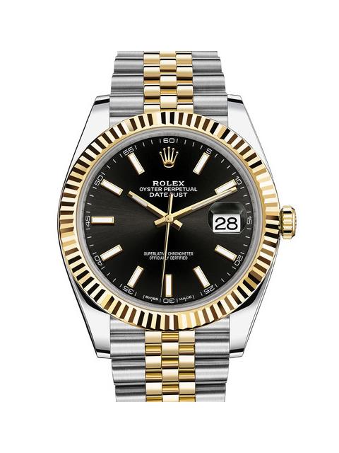 Datejust 126334 Black Dial Fluted Bezel Oyster Bracelet 41mm&36mm 1