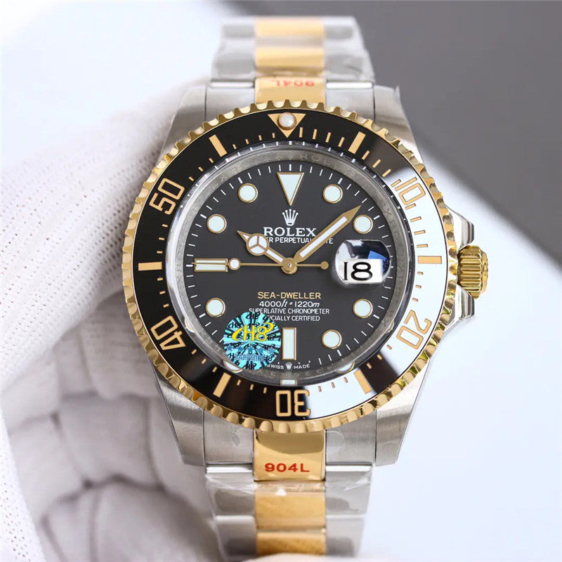Sea Dweller 126603 Solid Gold & Oystersteel Black Dial 43mm Watch 2