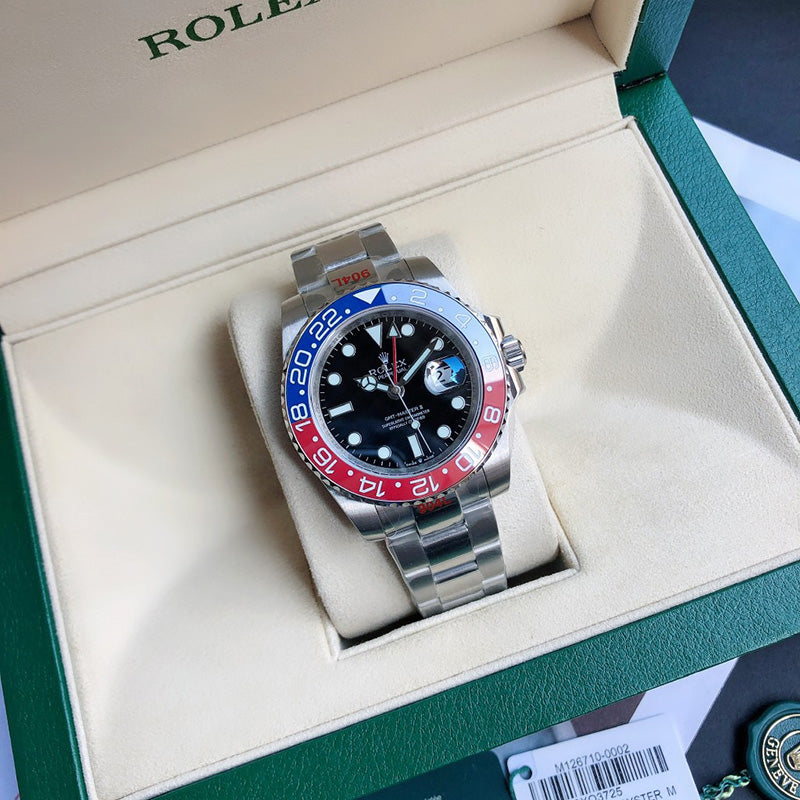 GMT-Master II 126710BLRO 40mm Blue Red Pepsi Bezel Oyster Bracelet Watch 8