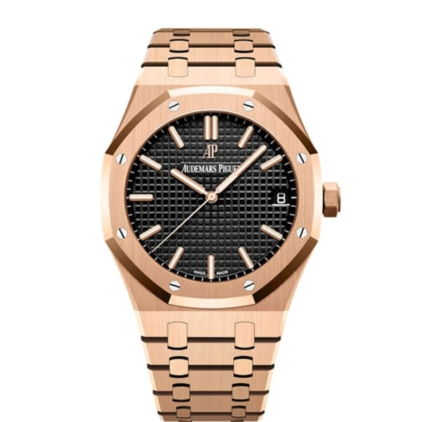 Audemars Piguet Royal Oak Selfwinding, 41mm, 18k Rose Gold, Black Dial, 15500OR.OO.1220OR.01 1