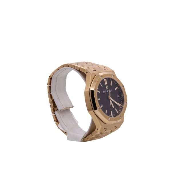 Audemars Piguet Royal Oak Selfwinding, 41mm, 18k Rose Gold, Black Dial, 15500OR.OO.1220OR.01 5