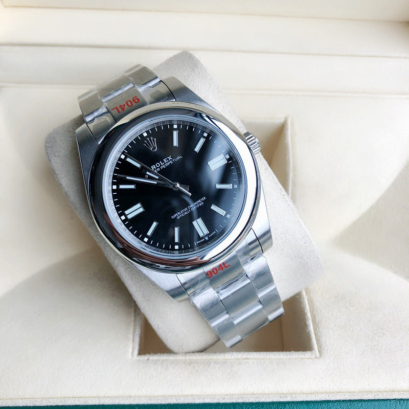 Oyster Perpetual 124300 41mm&36mm Black Dial 4