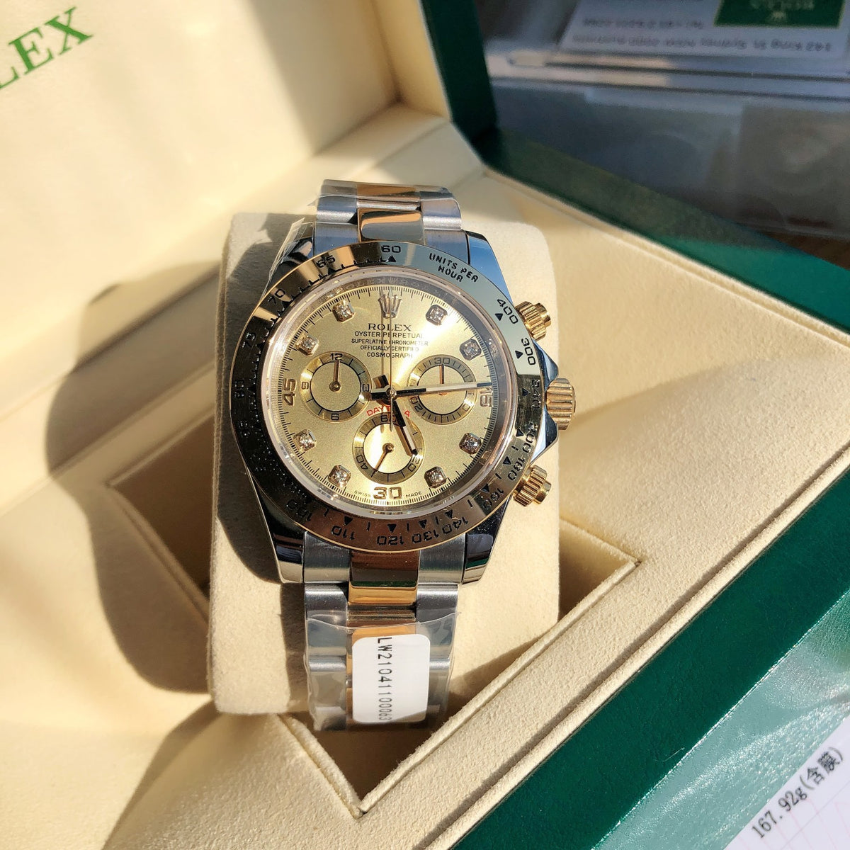 Cosmograph Daytona 116503 Champagne Diamond Oyster 40mm 3