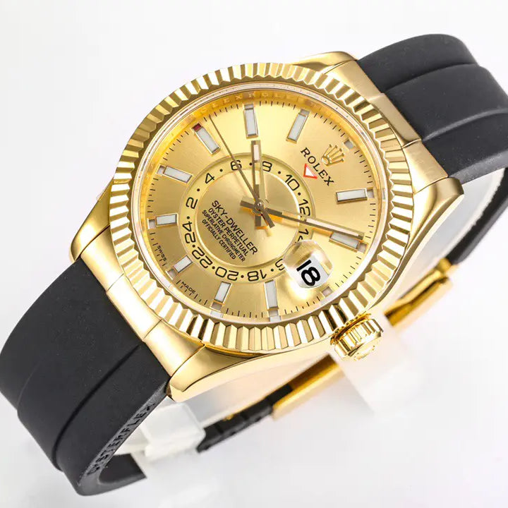 Sky Dweller 326238 42mm Black Oyster Perpetual Mens Watch 3