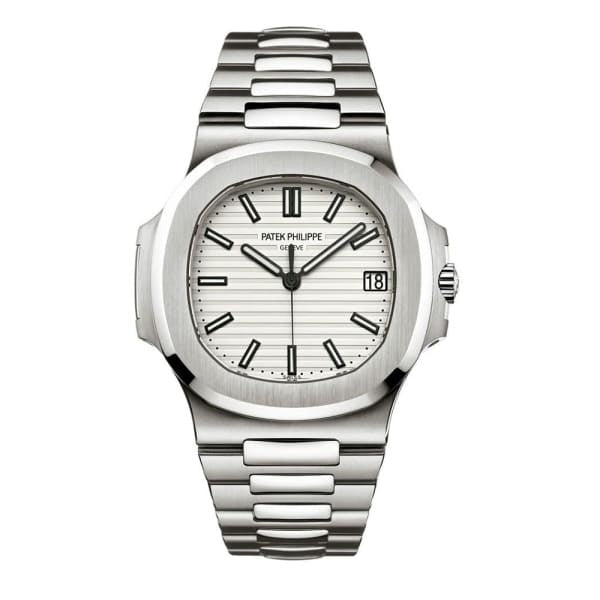 Patek Philippe Nautilus Silvery White Dial Stainless Steel Mens Watch 5711-1A-011 1