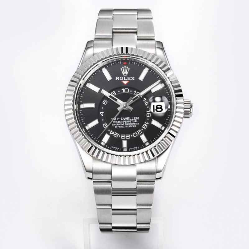 Sky Dweller 326934 Black Index Dial and Oyster Bracelet Watch 42mm 1