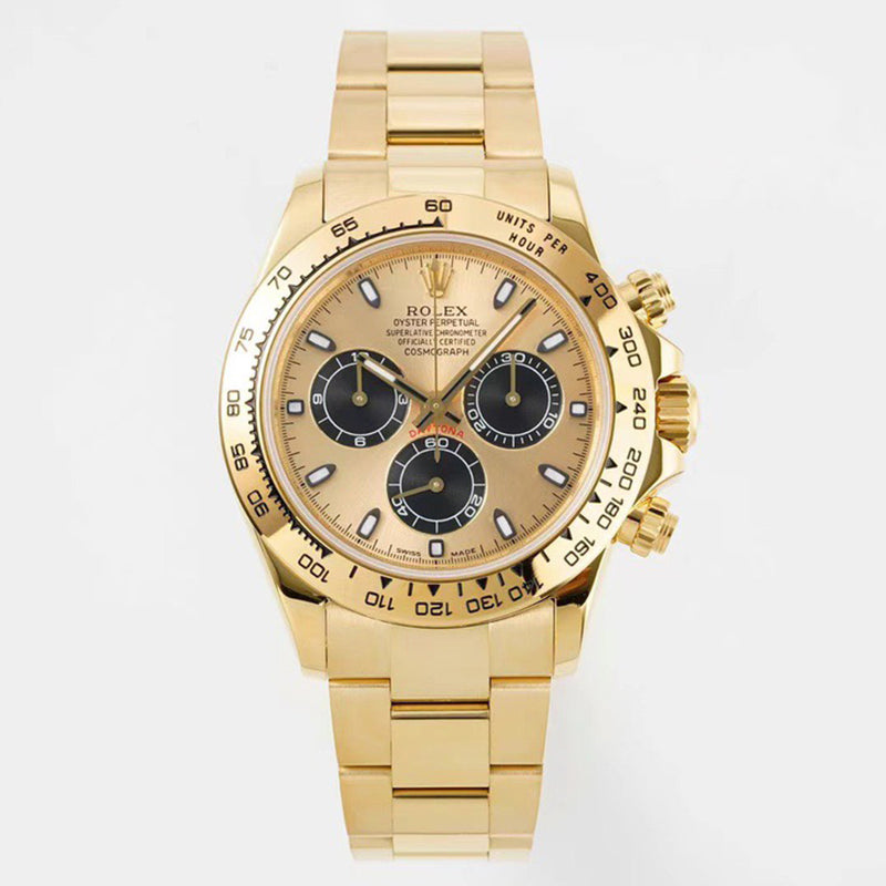 Cosmograph Daytona m116508-0014 Champagne Black Index Oyster 40mm Watch 2