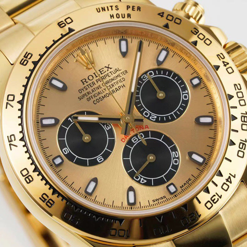 Cosmograph Daytona m116508-0014 Champagne Black Index Oyster 40mm Watch 4