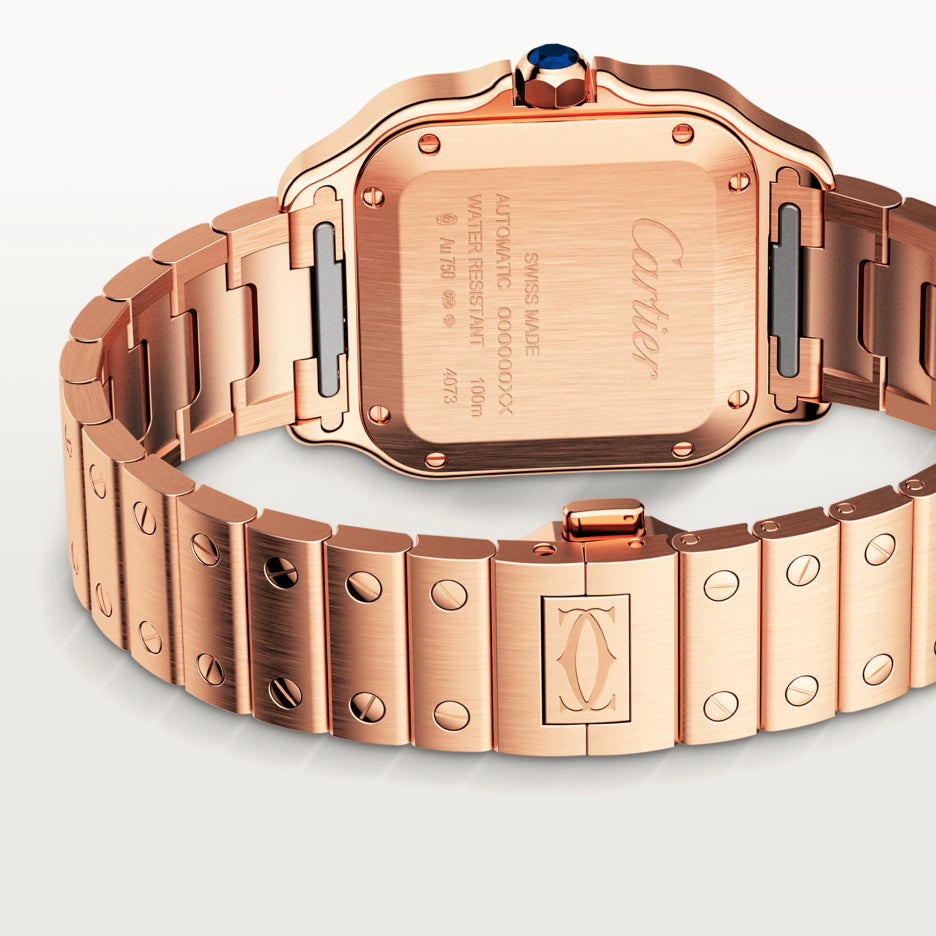Cartier Santos Rose Gold Unisex Watch, WGSA0031 5