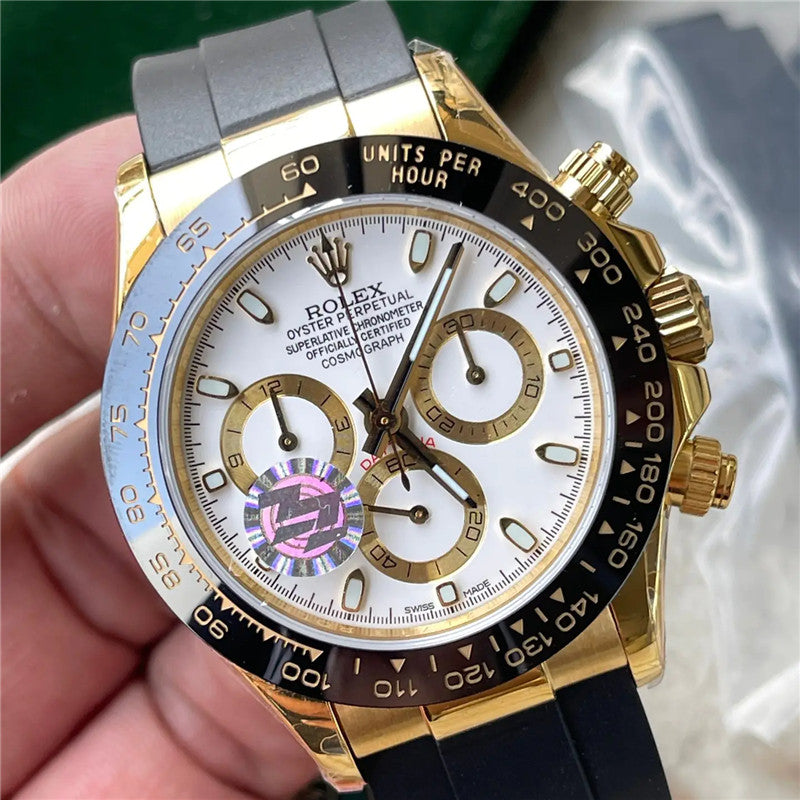 Cosmograph Daytona 116518LN White Dial 40mm Watch 4