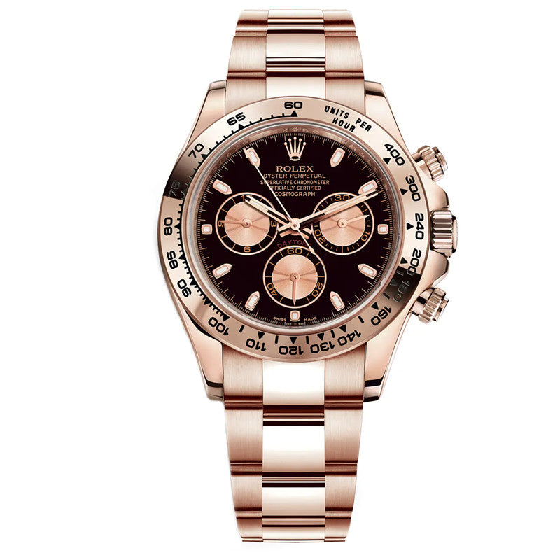Cosmograph Daytona m116505-0008 Everose Gold 40mm Black Index Dial Watch 1