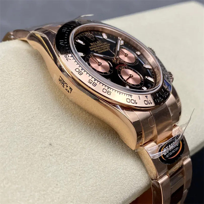 Cosmograph Daytona m116505-0008 Everose Gold 40mm Black Index Dial Watch 4