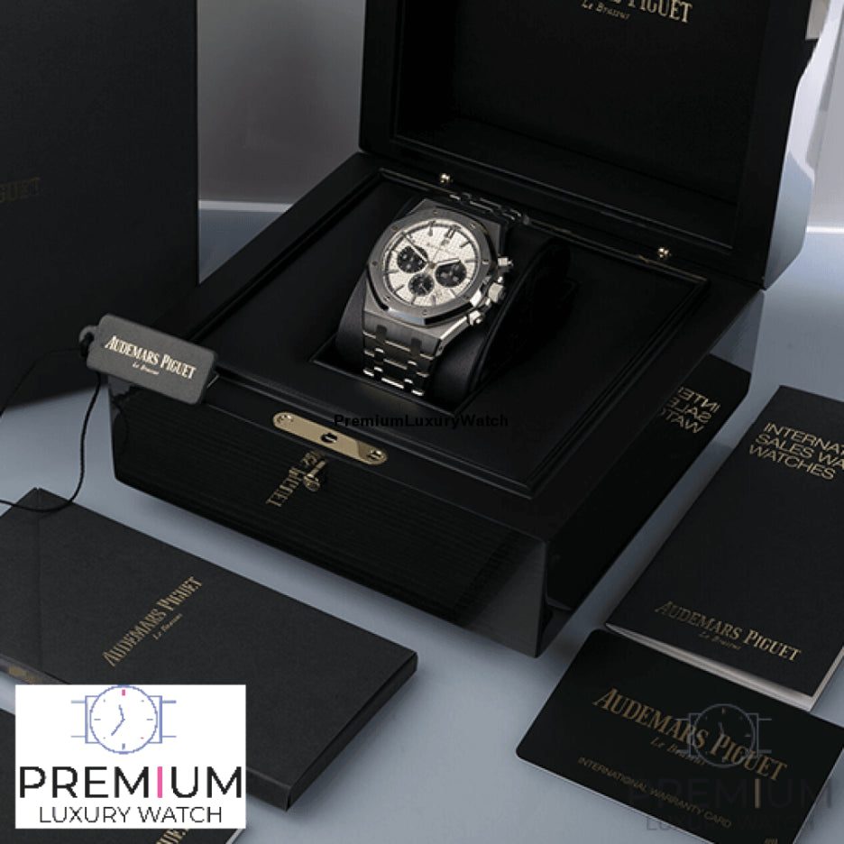 Audemars piguet Royal Oak Selfwinding 41MM Chronograph Silver Watch 5