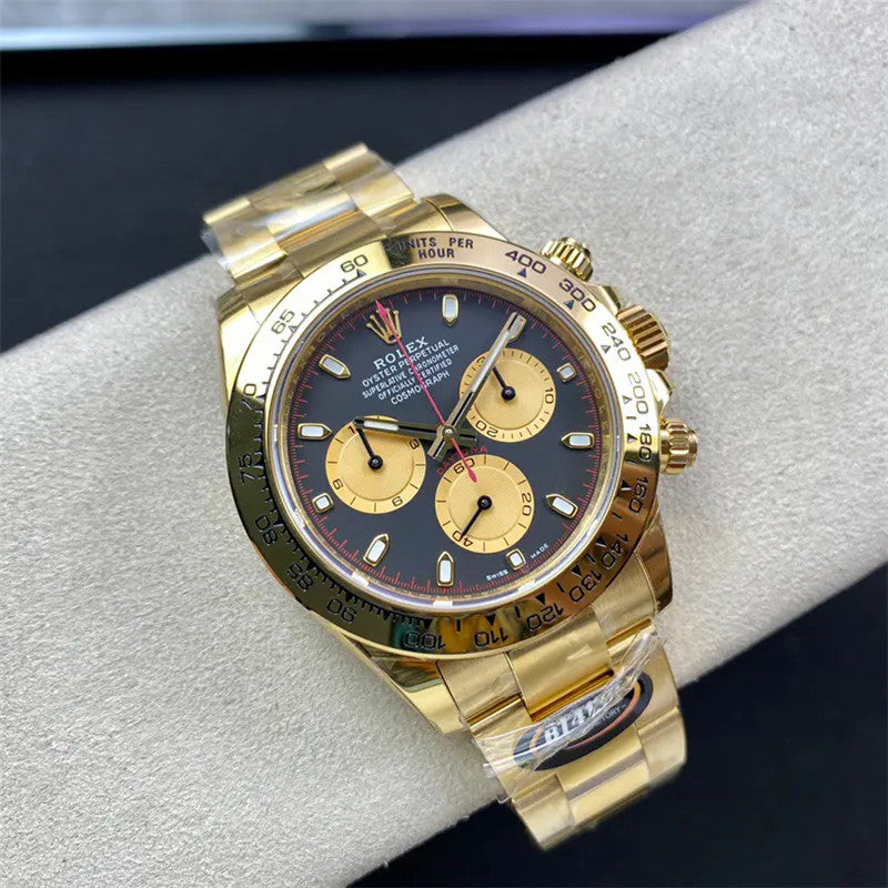 Cosmograph Daytona m116508-0009 Black Champagne Index Oyster 40mm Watch 2