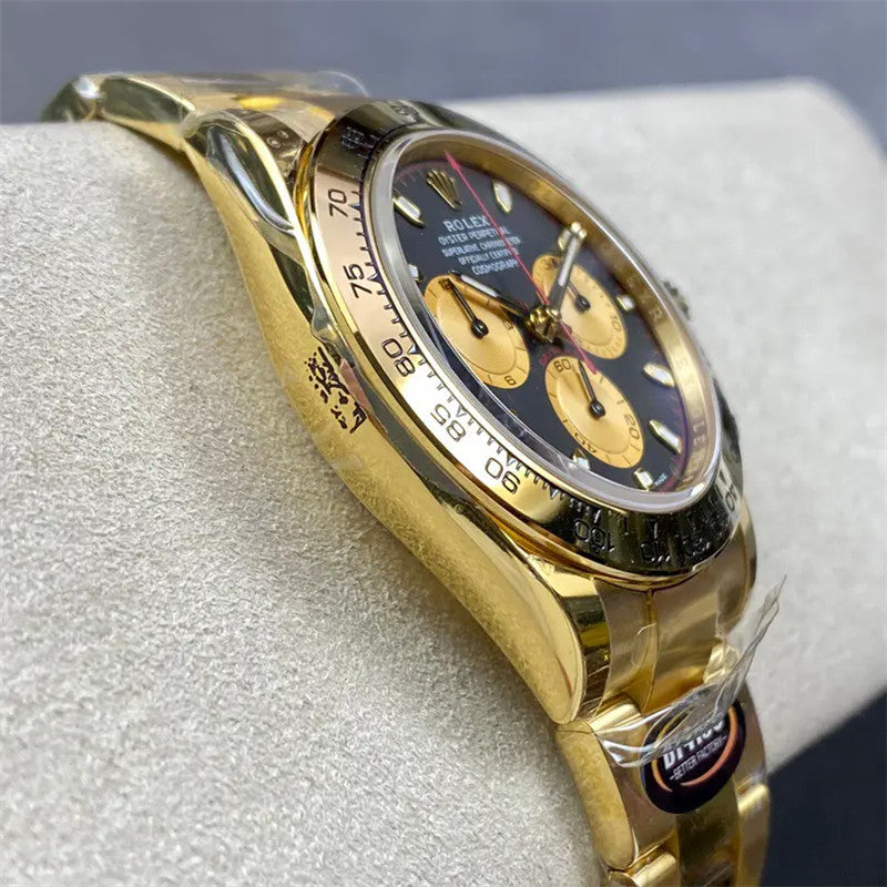 Cosmograph Daytona m116508-0009 Black Champagne Index Oyster 40mm Watch 4