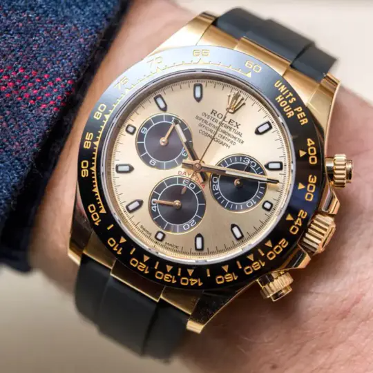 Cosmograph Daytona M116518ln-0048 Champagne Black Oysterflex 40mm Watch 2