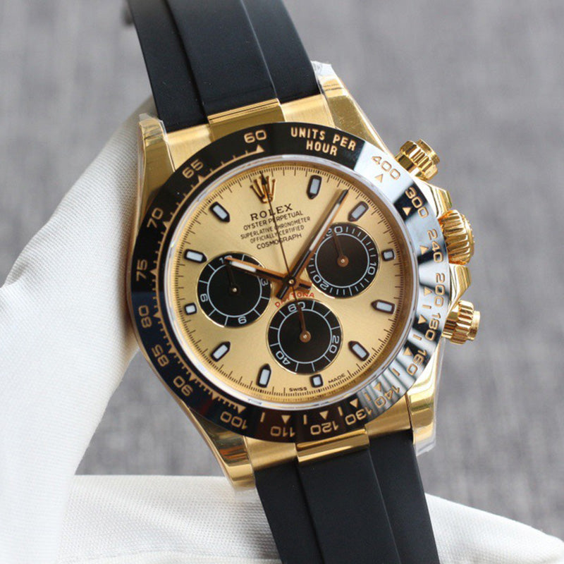 Cosmograph Daytona M116518ln-0048 Champagne Black Oysterflex 40mm Watch 5