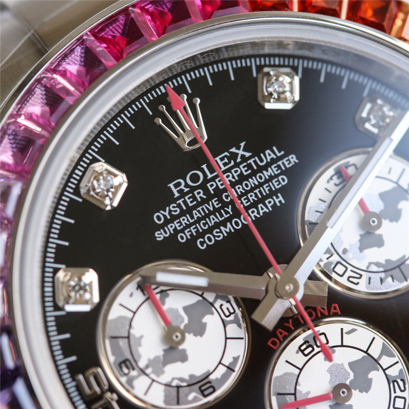 Cosmograph Daytona 116599 RBOW Diamond Silver Stainless Steel 40mm 8