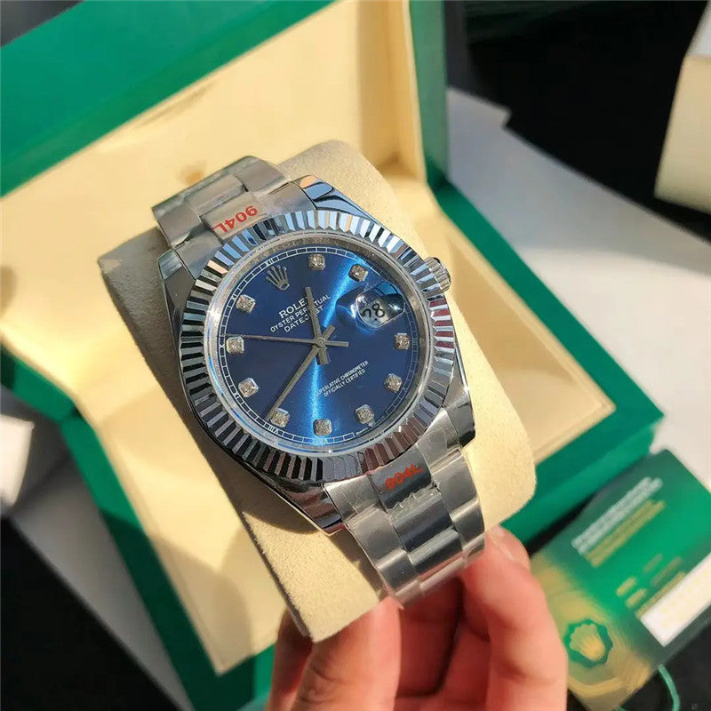 Datejust 126334-0015 Diamond Blue Dial 41mm&36mm Watch 2