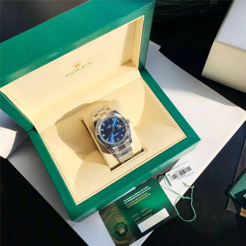 Datejust 126334-0015 Diamond Blue Dial 41mm&36mm Watch 5