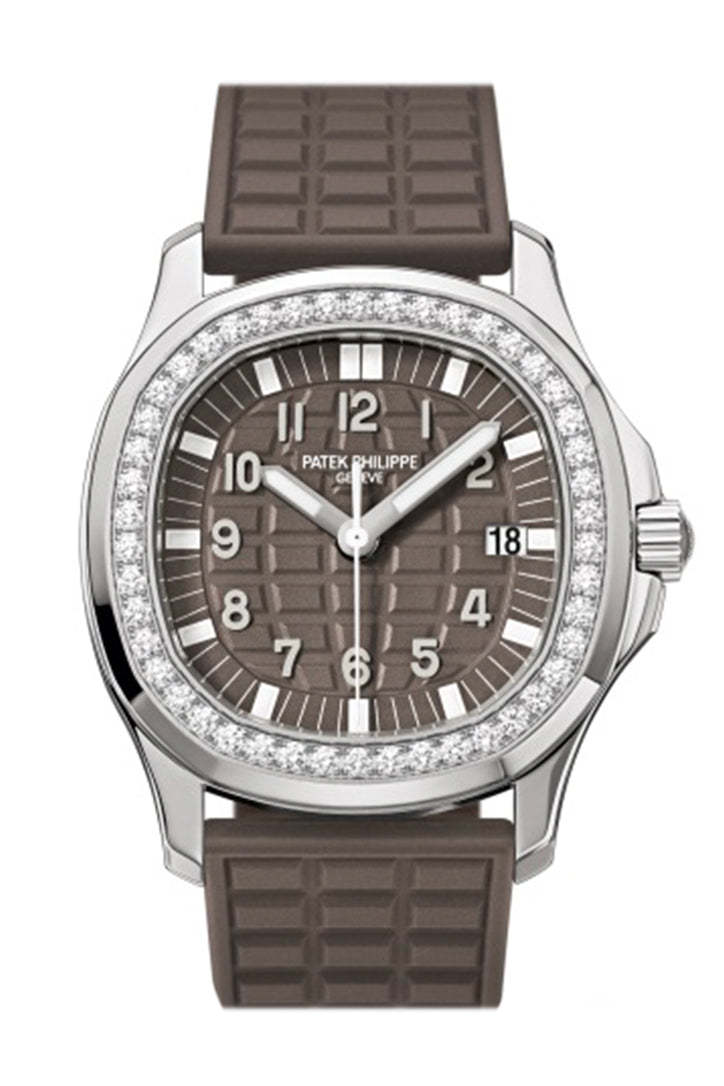 Patek Philippe Aquanaut Quartz Diamond Brown Dial Ladies Watch 5067A-023 1