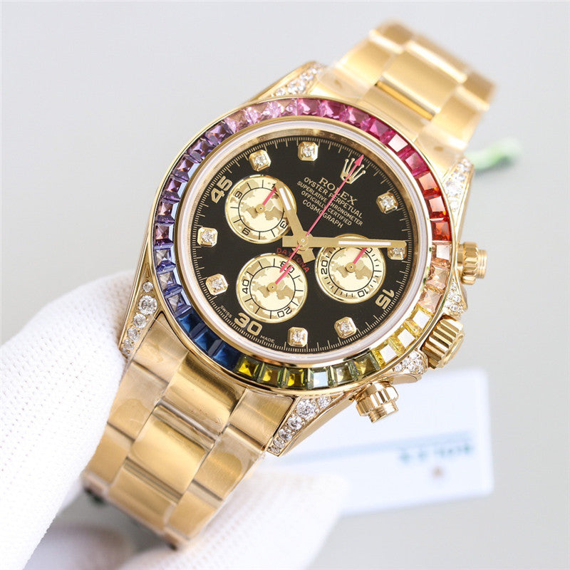 Cosmograph Daytona 116598 RBOW Diamond Yellow Gold Stainless Steel 40mm 5